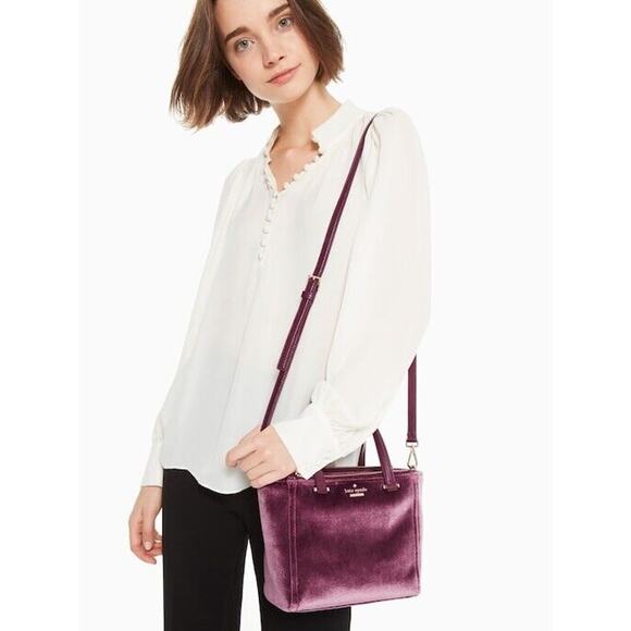 kate spade Handbags - Kate Spade New York Dawn Place Velvet Mini Kona Satchel